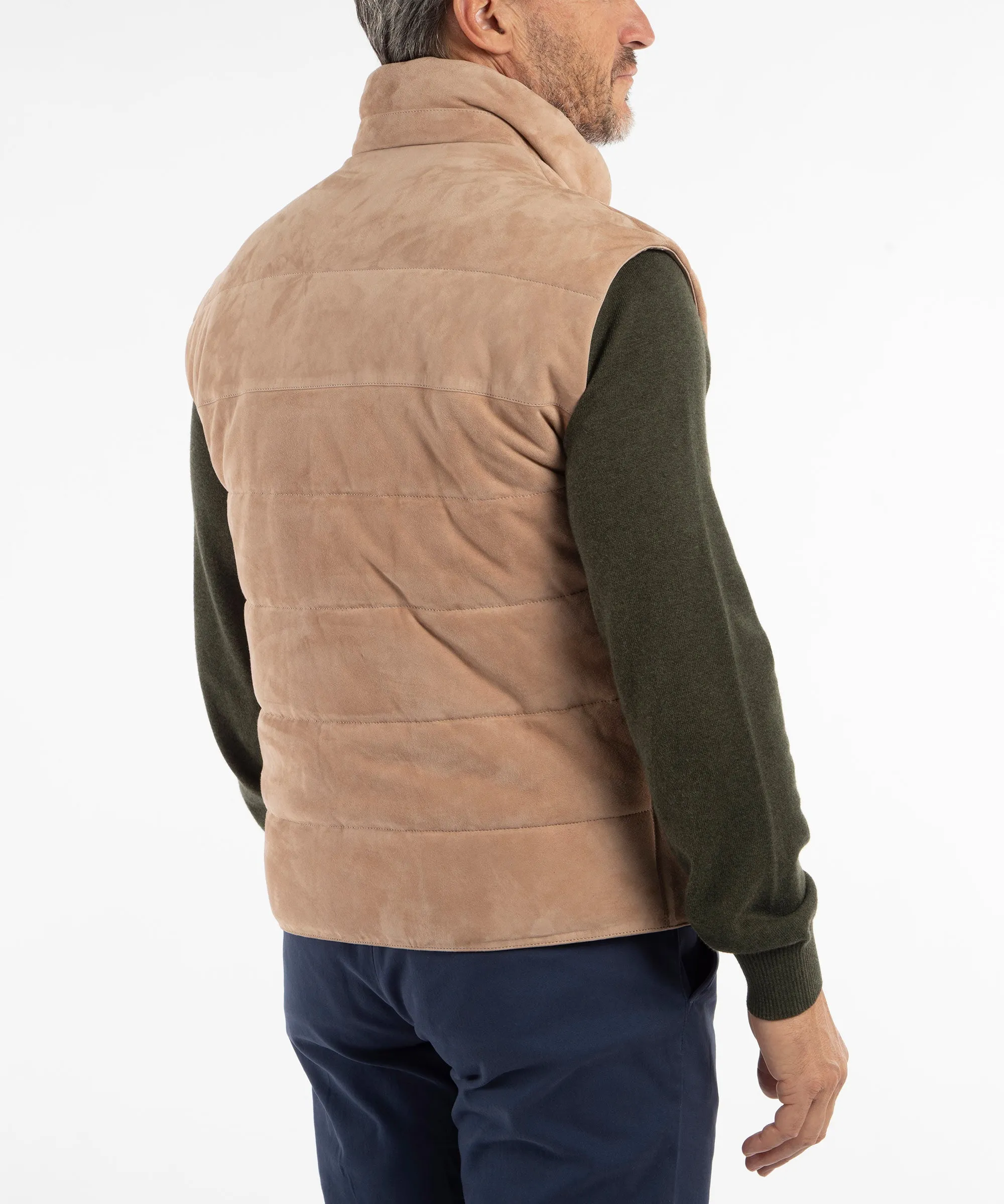 Quilted Suede Vest