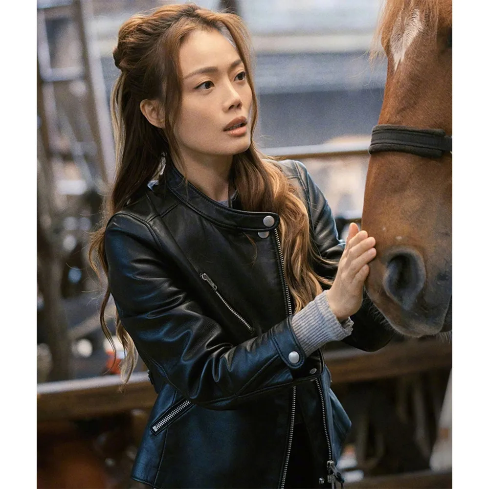 Ride On Joey Yung Black Leather Jacket