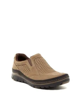 Rockport Men's Perforated Slip-on Sneaker Brown