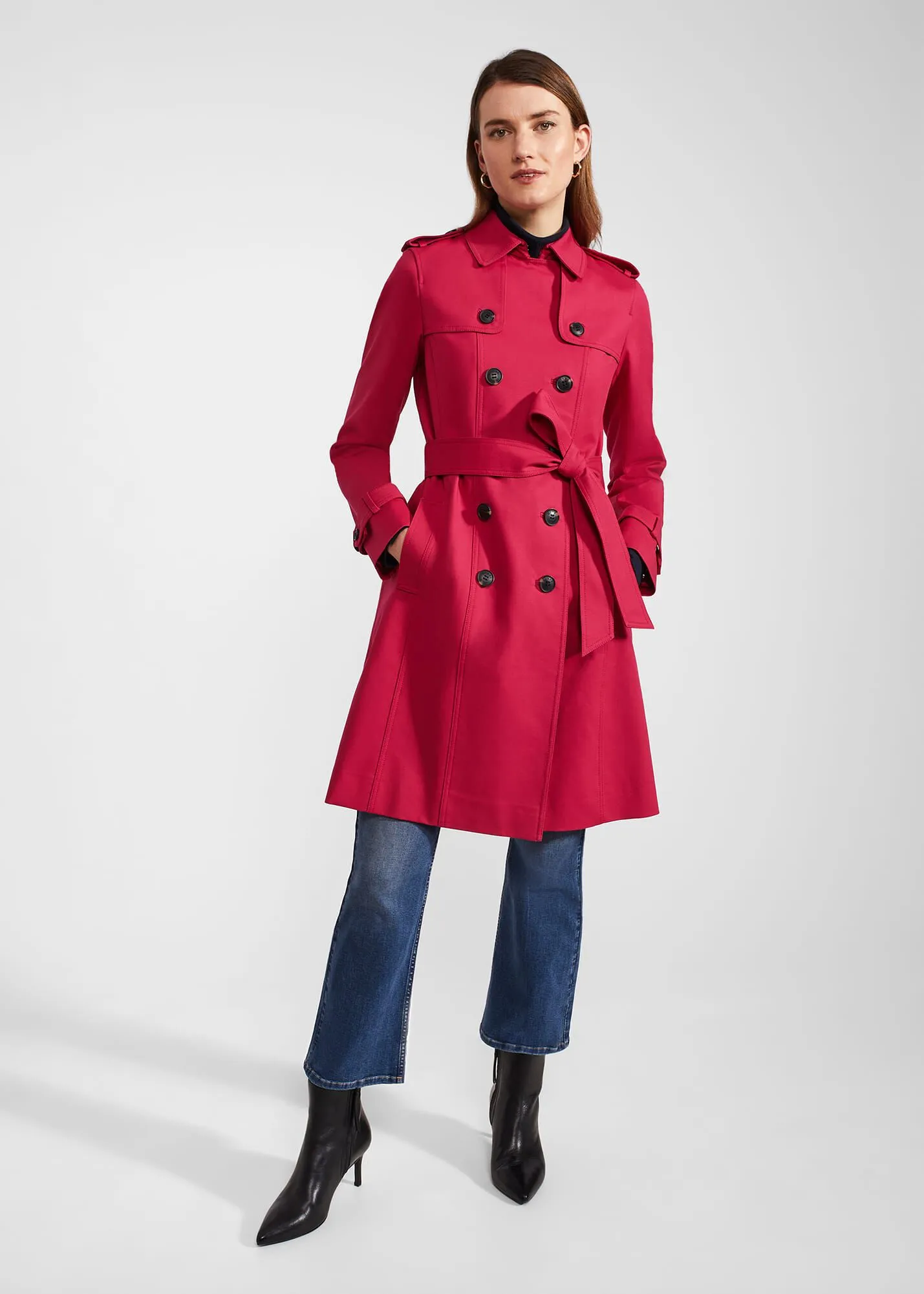 Saskia Shower Resistant Trench Coat 