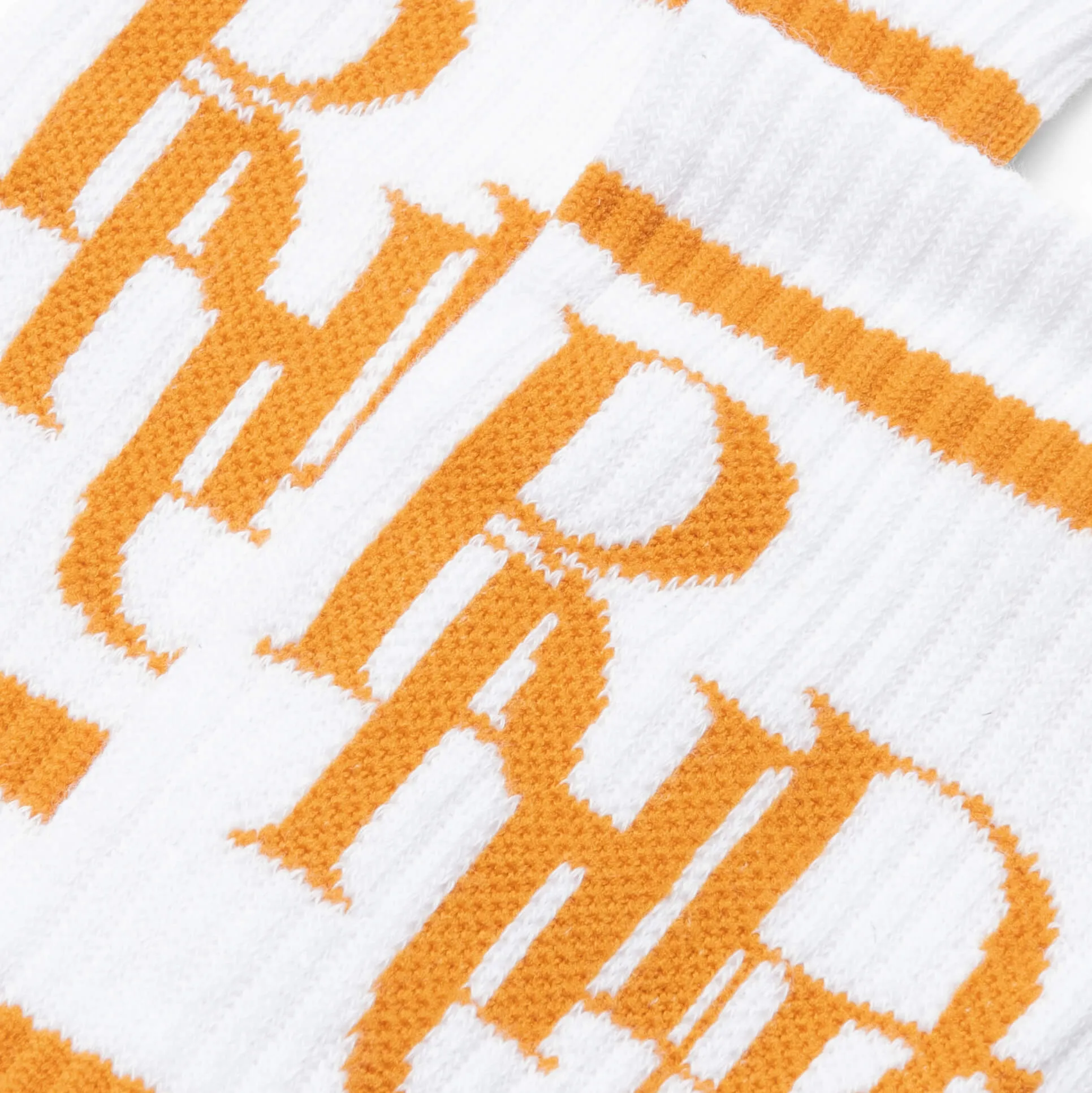 Scramble Logo Sock - White/Mustard