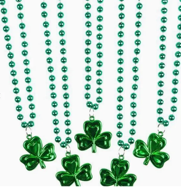 Shamrock Beaded Necklace