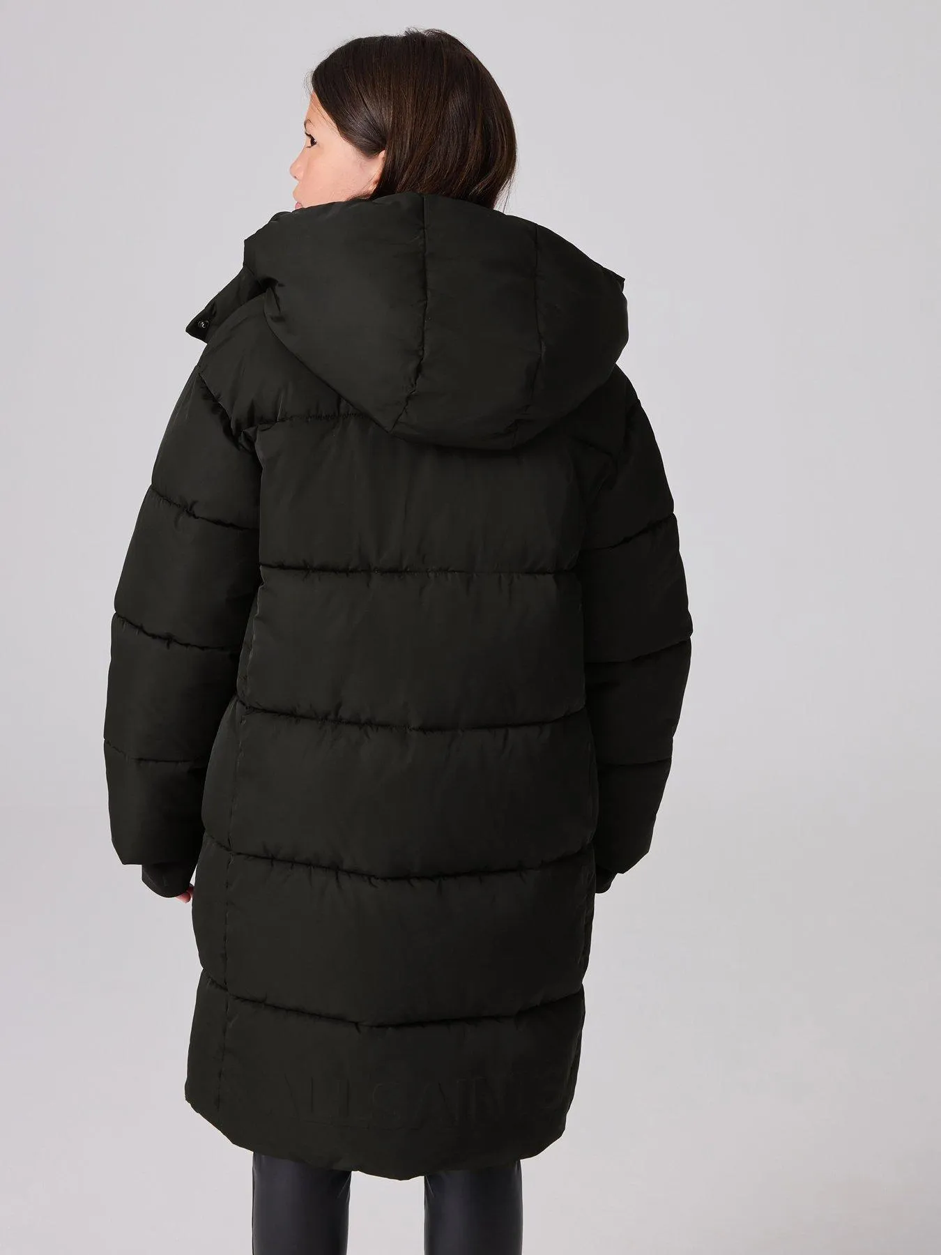 smALLSAINTS All Saints Longline Padded Coat - Black