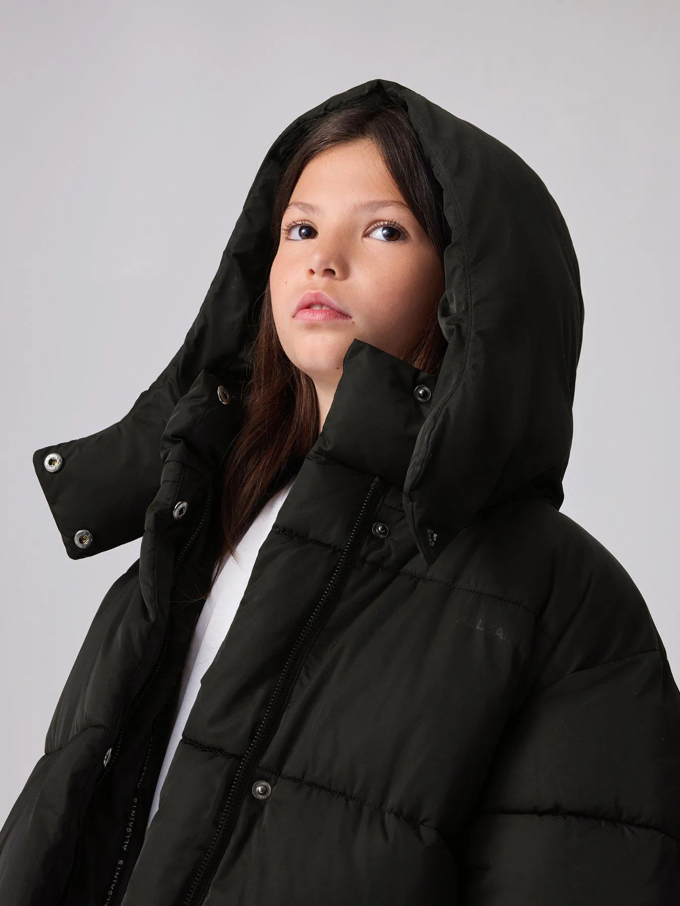 smALLSAINTS All Saints Longline Padded Coat - Black