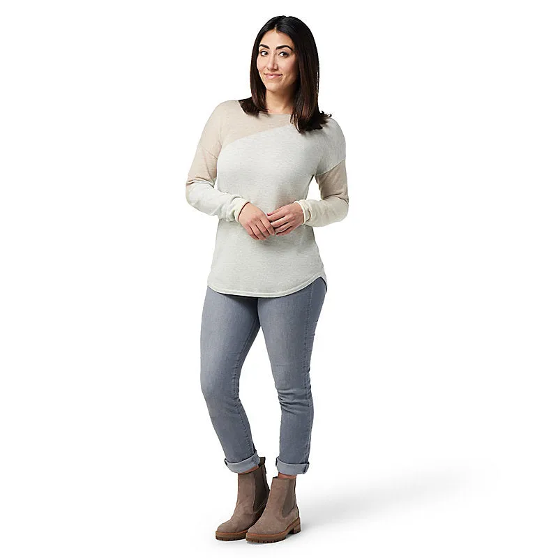 Smartwool Women's Shadow Pine Colorblock Crew Sweater