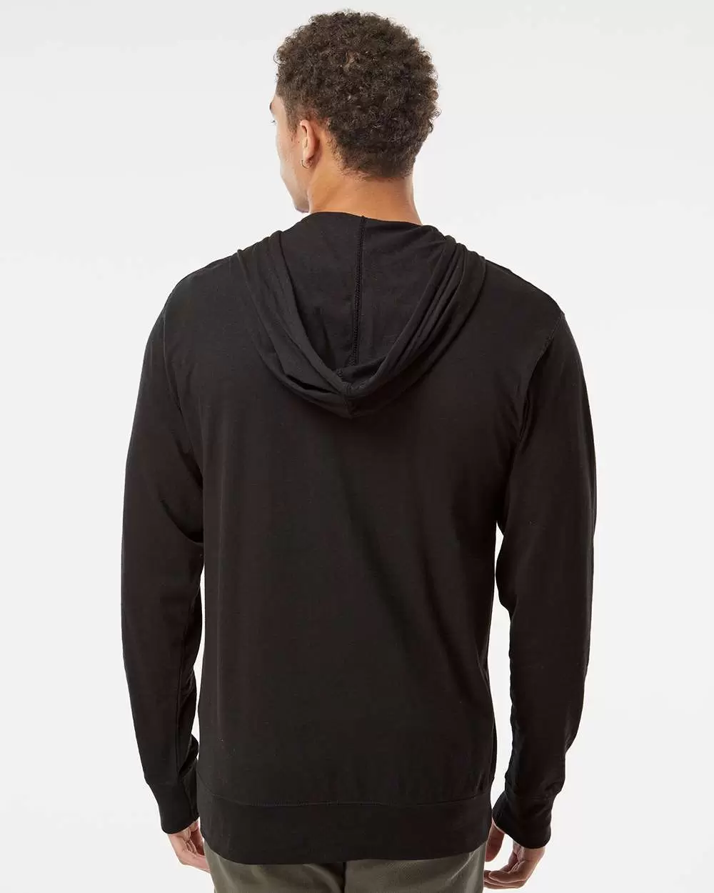 SS150JZ Independent Trading Co. Lightweight Jersey Hooded Full-Zip T-Shirt SKU: SS150JZ