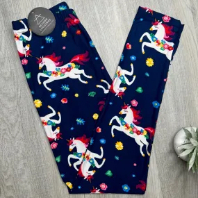 Story Book Unicorn Soft Leggings