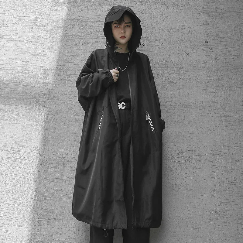 Super Loose Hooded Trench Coat