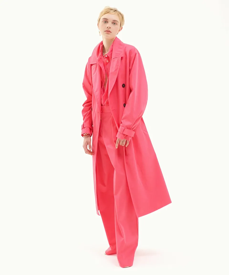 trench coat in waterproof gabardine