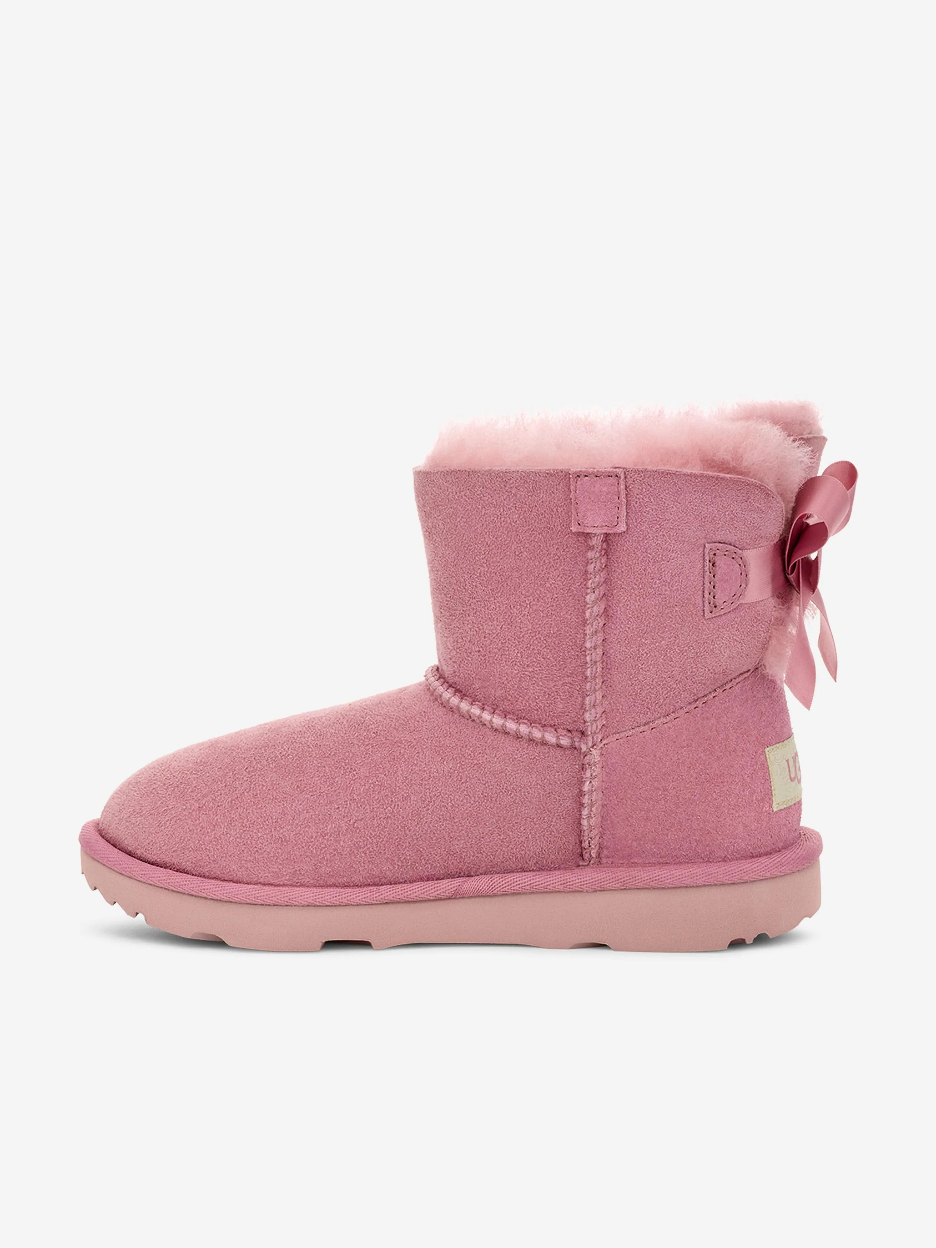 UGG Girls Mini Bailey Bow II Boots in Pink