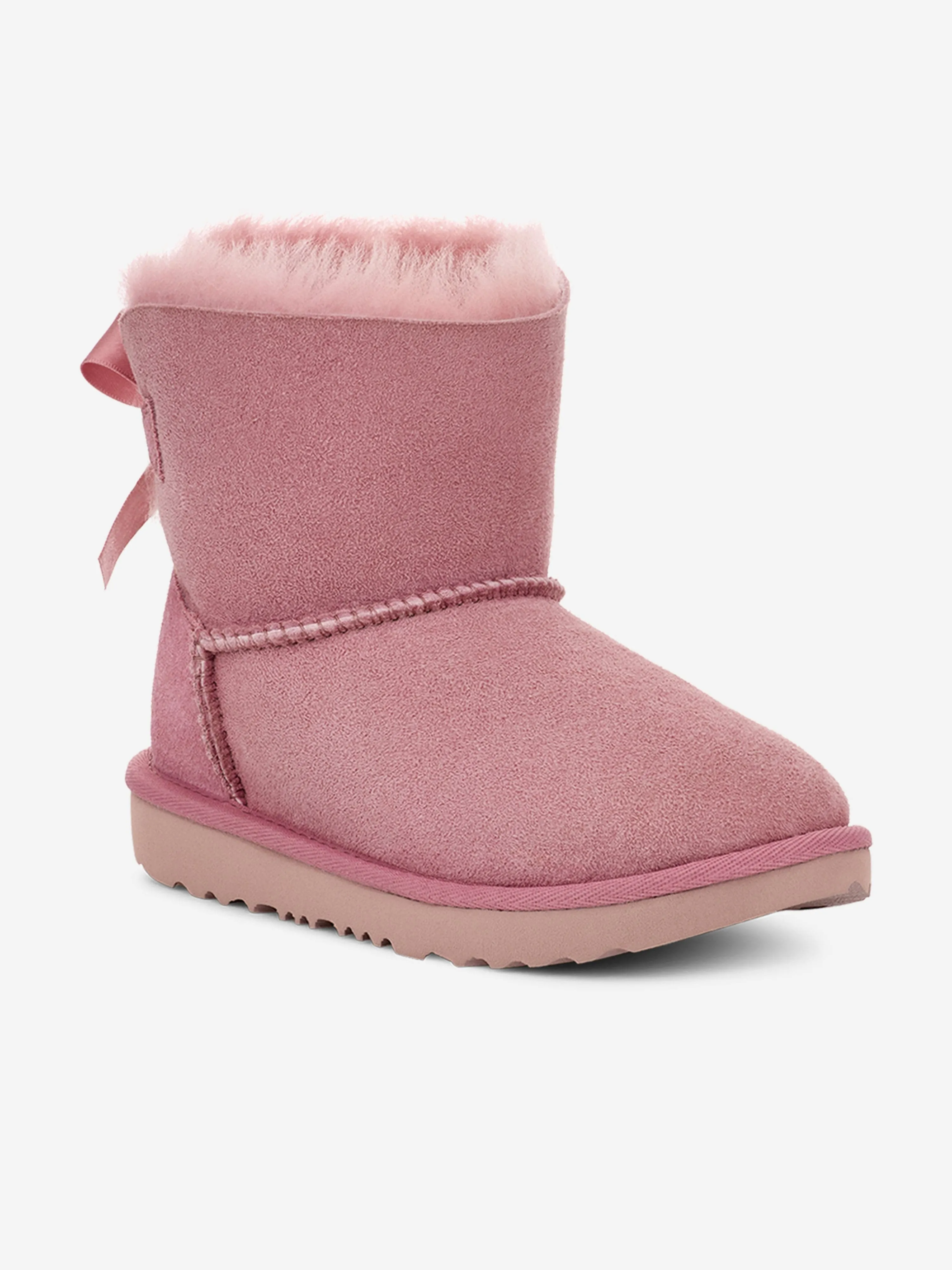 UGG Girls Mini Bailey Bow II Boots in Pink