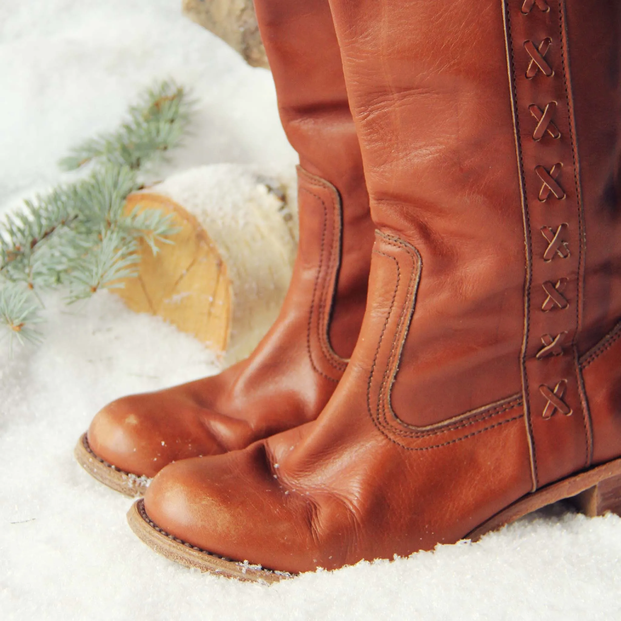 Vintage Braided Campus Boots