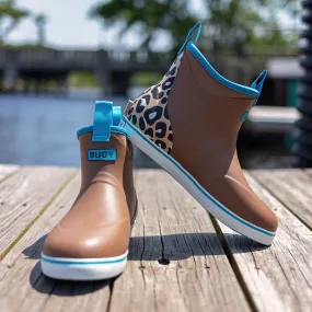 Women’s Brown Cheetah Buoy Boots