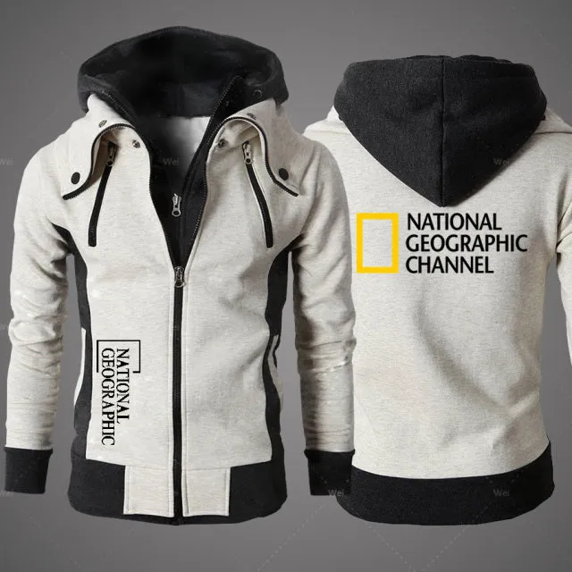 Xituodai 2022 New National Geographic Men's Clothing Sweatshirt Casual Male Jacket Fleece Warm Hoodies Quality SportWear Harajuk