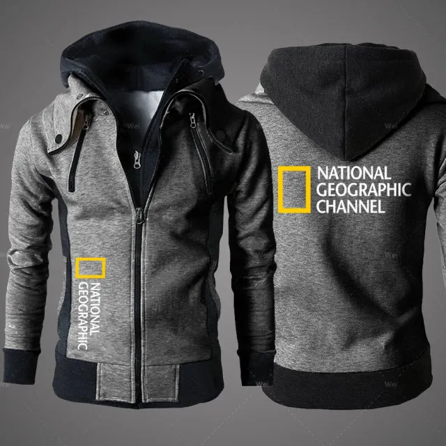 Xituodai 2022 New National Geographic Men's Clothing Sweatshirt Casual Male Jacket Fleece Warm Hoodies Quality SportWear Harajuk