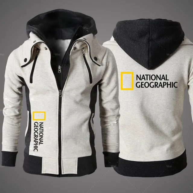 Xituodai 2022 New National Geographic Men's Clothing Sweatshirt Casual Male Jacket Fleece Warm Hoodies Quality SportWear Harajuk