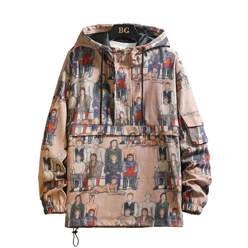 Xituodai Spring And Autumn New Jacket Male Hong Kong Fashion Brand Leisure Loose Hip Hop Trend Coat Popular Handsome Jacket Tide